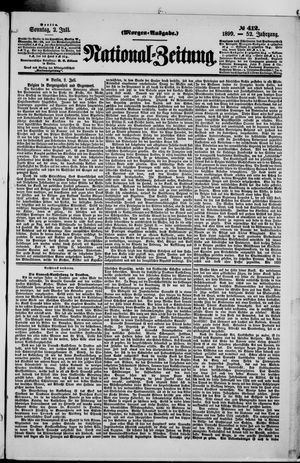 Nationalzeitung vom 02.07.1899