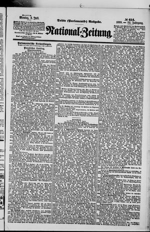 Nationalzeitung vom 03.07.1899
