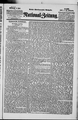 Nationalzeitung vom 05.07.1899