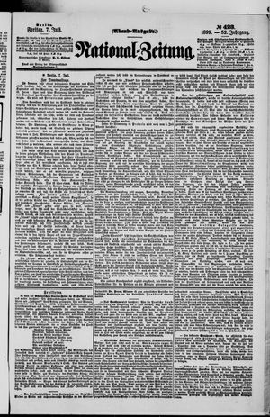Nationalzeitung vom 07.07.1899
