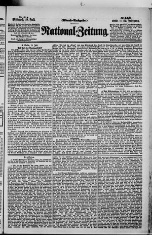 Nationalzeitung vom 19.07.1899