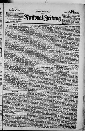 Nationalzeitung vom 21.07.1899