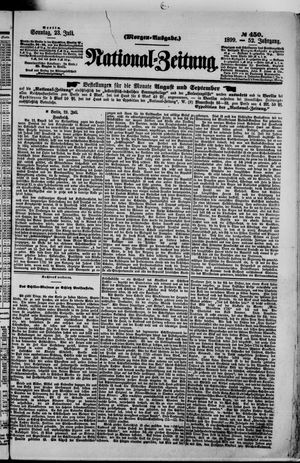 Nationalzeitung vom 23.07.1899