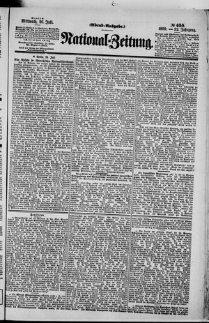 Nationalzeitung vom 26.07.1899