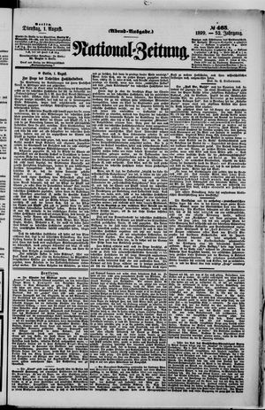 Nationalzeitung vom 01.08.1899