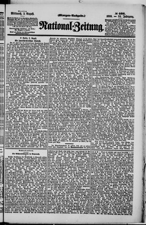 National-Zeitung on Aug 2, 1899