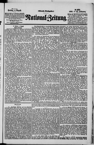 Nationalzeitung vom 04.08.1899