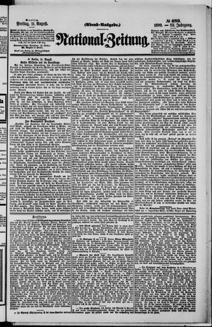Nationalzeitung vom 11.08.1899
