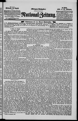 Nationalzeitung vom 23.08.1899