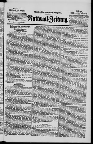 Nationalzeitung vom 23.08.1899