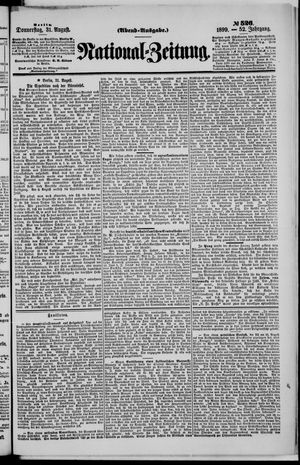 Nationalzeitung vom 31.08.1899