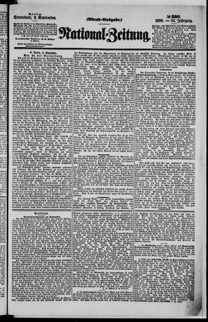Nationalzeitung vom 02.09.1899