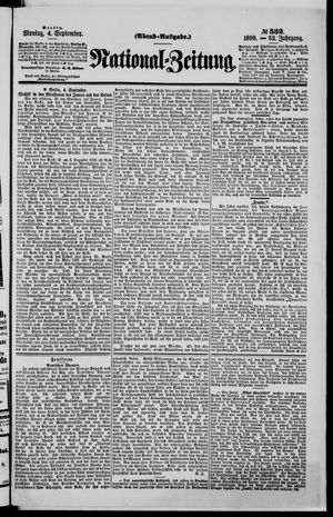 Nationalzeitung vom 04.09.1899
