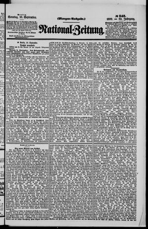 National-Zeitung vom 10.09.1899
