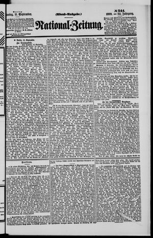 National-Zeitung vom 11.09.1899