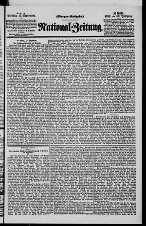 Nationalzeitung vom 12.09.1899