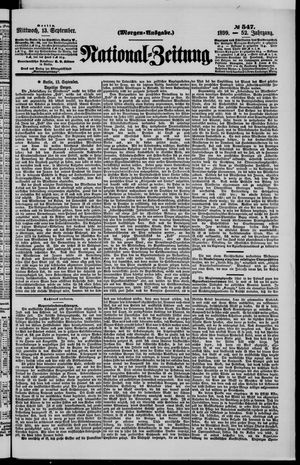 National-Zeitung on Sep 13, 1899