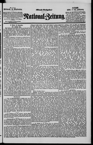 National-Zeitung on Sep 13, 1899
