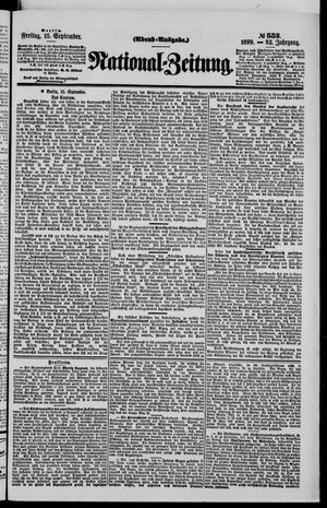 National-Zeitung vom 15.09.1899