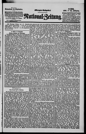 Nationalzeitung vom 16.09.1899
