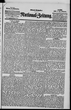Nationalzeitung vom 18.09.1899