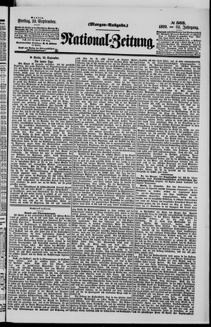 National-Zeitung vom 22.09.1899