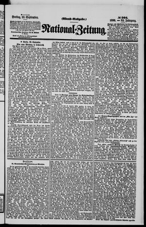 National-Zeitung vom 22.09.1899