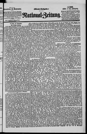 National-Zeitung vom 23.09.1899