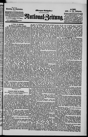 Nationalzeitung vom 24.09.1899