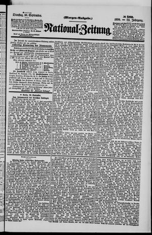 Nationalzeitung vom 26.09.1899