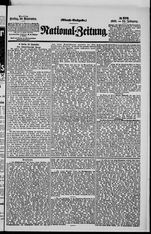 Nationalzeitung vom 29.09.1899