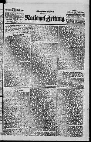 Nationalzeitung vom 30.09.1899