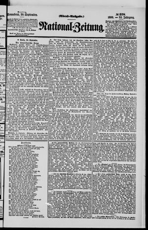 Nationalzeitung vom 30.09.1899