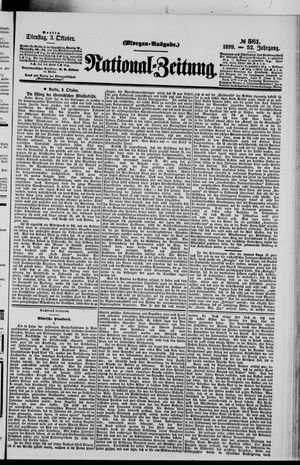 Nationalzeitung vom 03.10.1899