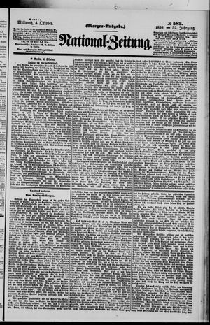 Nationalzeitung vom 04.10.1899