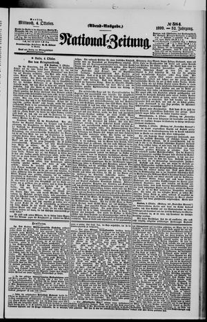 Nationalzeitung vom 04.10.1899