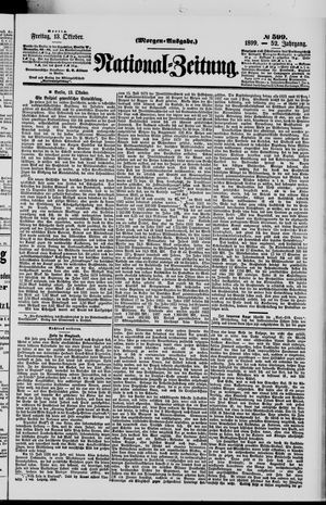 Nationalzeitung vom 13.10.1899