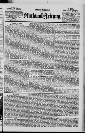 Nationalzeitung vom 17.10.1899