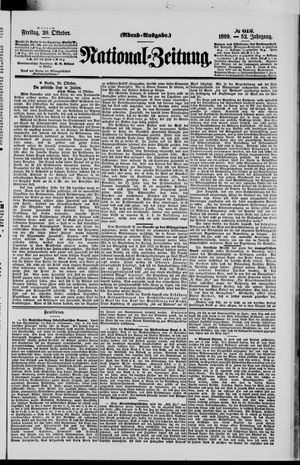National-Zeitung vom 20.10.1899