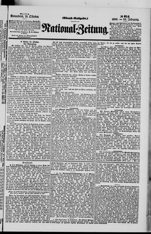 National-Zeitung on Oct 21, 1899