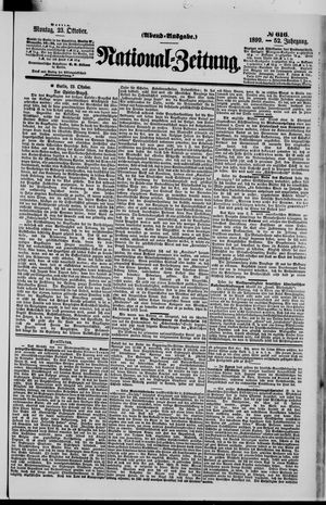 National-Zeitung vom 23.10.1899