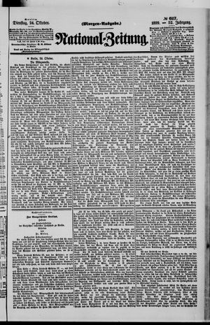 Nationalzeitung vom 24.10.1899