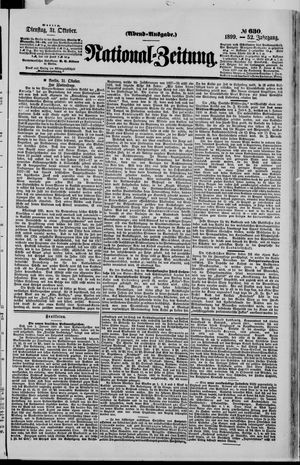 Nationalzeitung vom 31.10.1899