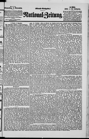 Nationalzeitung vom 02.11.1899