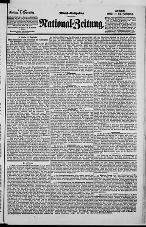 Nationalzeitung vom 03.11.1899