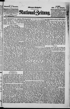 Nationalzeitung vom 04.11.1899