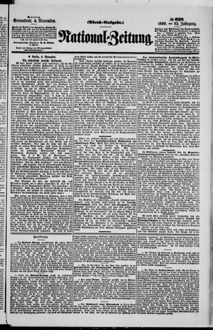 Nationalzeitung vom 04.11.1899