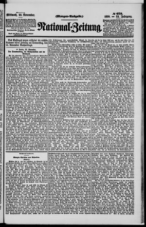 Nationalzeitung vom 22.11.1899
