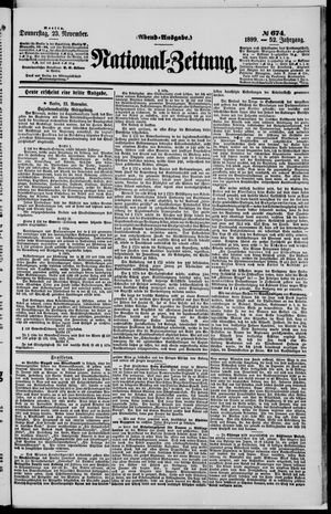 National-Zeitung vom 23.11.1899