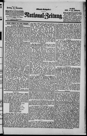 Nationalzeitung vom 24.11.1899